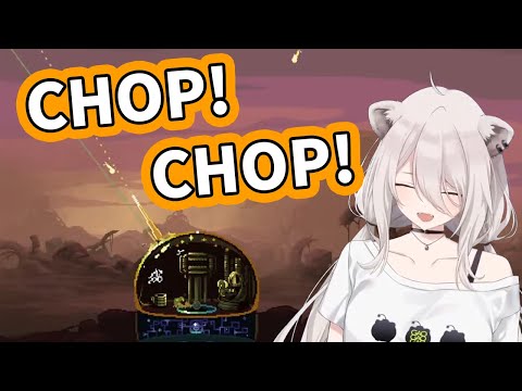 Botan discovers the Sword Dome in Dome Keeper (and it's hilarious) [ENG Subbed Hololive]