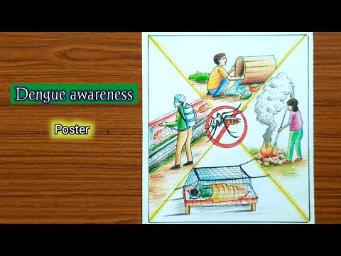 Dengue awareness poster drawing | ডেঙ্গু প্রতিরোধ Drawing