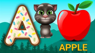 A for apple b for ball with phonics song | abcd song | abcd rhymes | A for apple | अ से अनार | abcd