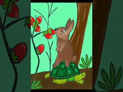 Strawberry munching Bunny Speedpaint