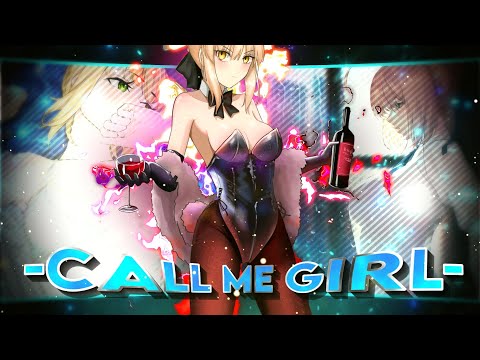 CALL ME GIRL | Artoria Pendragon | Alight motion 4k Edit/AMV | #Saber #fateedit #fatestaynight #amv