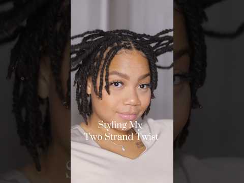 Style my two stand twist with me!! 😊#shortlocs #locjourney #locs #naturalhair #locgoals #locstyles