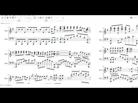 【楽譜】 HIMEHINA『藍の華』【奇蹟の歌】 Indigo Flower Piano Arr. (There is a score.