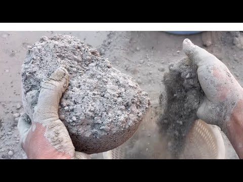 Satisfying crumbling video |Gritty Sand|ASMR