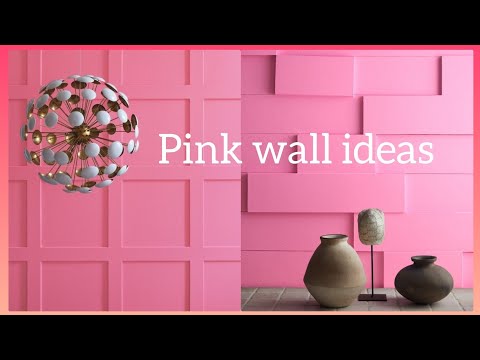 top unique lovely wall paint look| pink wall aesthetic designs||