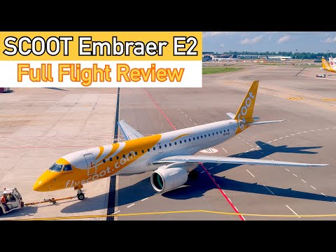 Flying Scoot Embraer E190-E2 from Singapore to Koh Samui!