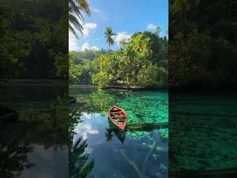 インドネシアの透明度が良すぎる湖「Lake Paisupok」🇮🇩 #海外旅行 #海外生活