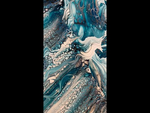 #shorts The Ocean Has Eyes | Acrylic Paint Pouring | Fluid Painting Art