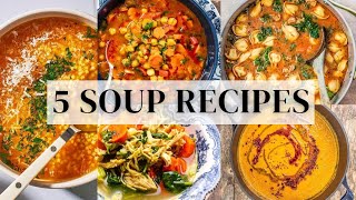 5 Mediterranean Soup Recipes (Mediterranean Diet Recipes!)