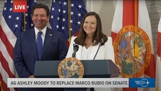 FULL: Gov. DeSantis appoints Florida AG Ashley Moody as US Senate replacement for Marco Rubio