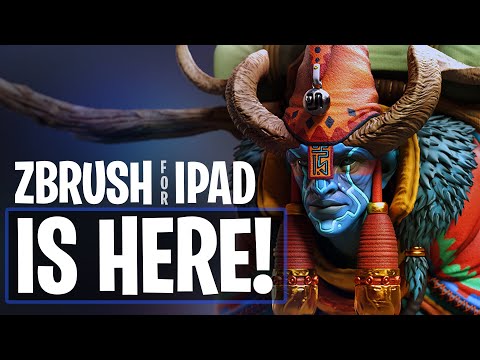 Zbrush For iPad - All New Features & First Look!