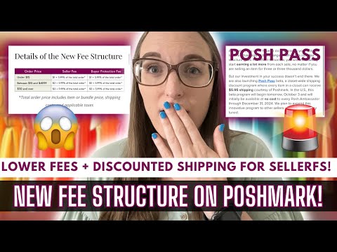 NEW FEE STRUCTURE ON POSHMARK! Lower Fees + Discounted Shipping for Sellers!