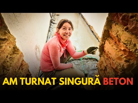 Am turnat SINGURA sapa de beton | Construim o baie in casa veche