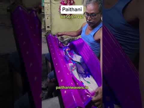 Making of Dual Tone Paithani #making #silk #paithani #saree #design