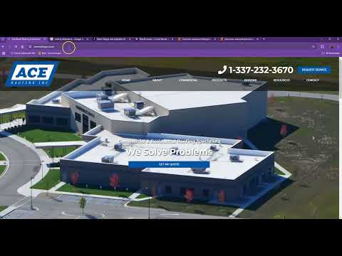 Website Analysis Video for Ace Roofing Inc