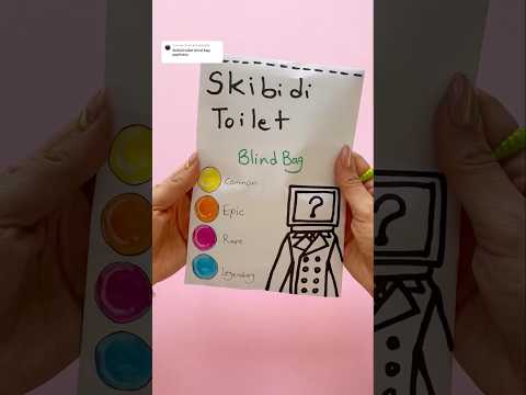 Skibidi Toilet blind bag! #papersquishy #blindbag #papercraft #diy #diycrafts #craftideas #shorts