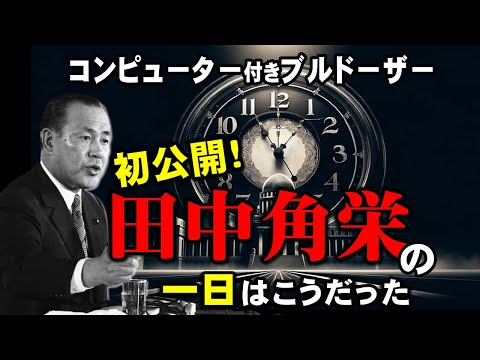 田中角栄：初公開！分刻みのスケジュールと秘密のプライベートの１日はこうだった。