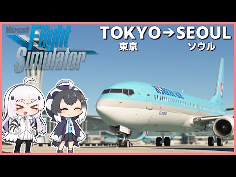 【東京→ソウル】MSFSで世界一周旅行！韓国のインチョン国際空港へのフライト！