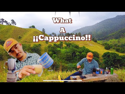 ASMR. Making a CAPPUCCINO in my V60 COFFEE maker in a beautiful LANDSCAPE.