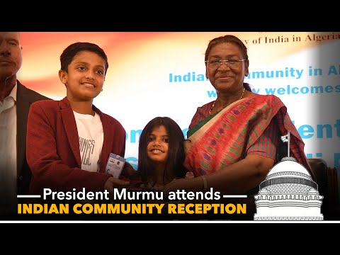 President Droupadi Murmu attends Indian Community Reception in Algiers, Algeria