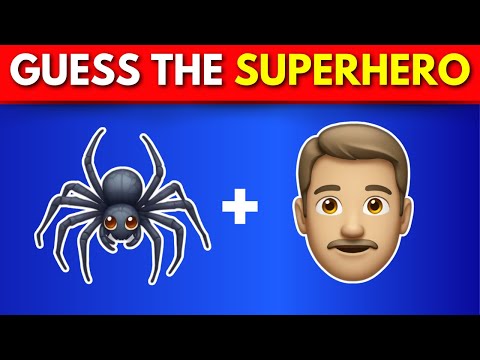 Guess the Superhero by Emoji 🕷🦸 Marvel & DC Superheroes Emoji Quiz | Quiz Monster