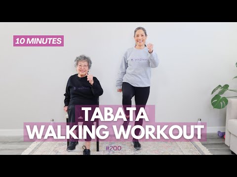 10 Minute Walking Workout for Seniors | Tabata for Beginners