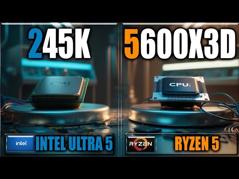 245K vs 5600X3D Gaming Benchmarks / Applications Tests