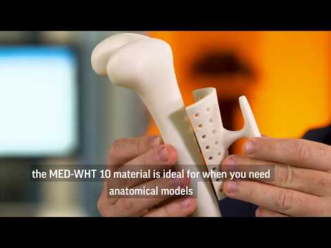 Pure White High Temp Medical Parts  Figure 4™ MED WHT 10 3D Printing Material