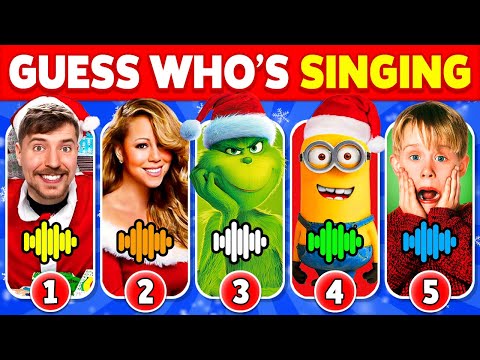 Guess Who's Singing 🎤🎙️🎅 Most Popular Christmas Songs 🎄 | Music Quiz