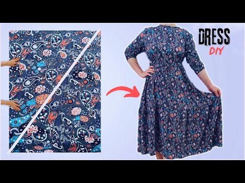 Very Easy Summer Trends Dresses👗Very Cute Dress Pattern |Cut in 5 minutes and Sew only 10 minutes