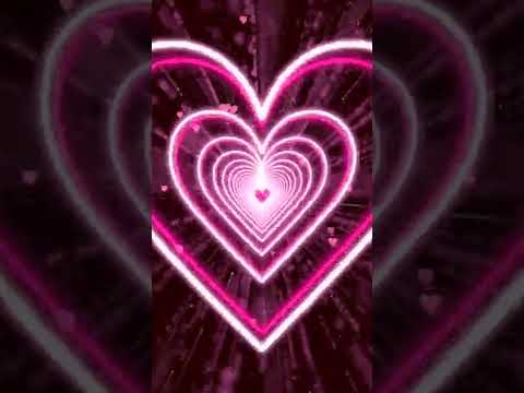 neon light love 💖Pink Heart Tunnel | Animated Background | Wallpaper Heart | Neon Heart Tunnel