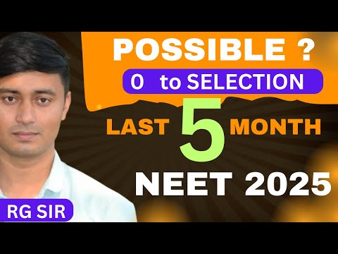 Can I Crack NEET in 5 Months From ZERO ⁉️ RG Sir Honest Reply 🔥 Scoring 200 Marks only #neet2025