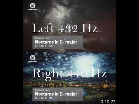 LEFT Audio 432 Hz / RIGHT Audio 440 Hz - Chopin Complete Nocturnes by Classical Oasis