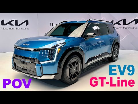 Kia EV9 GT-Line & Land Trims Detailed View 4K POV