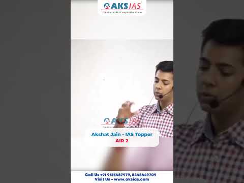 Akshat Jain’s achievement of securing All India Rank 2 in the IAS exams#upsc #aksias #iascoaching