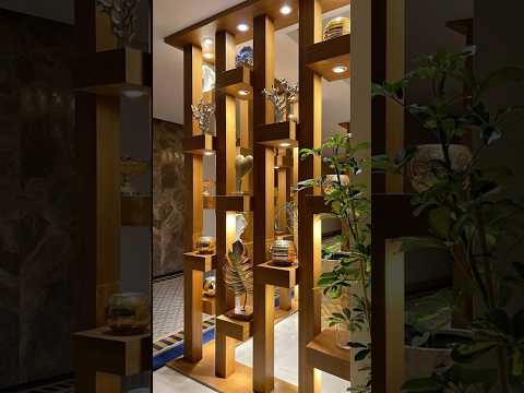 Wooden partition design#partitionwalldesign #trending #home #homedecor #roomdivider #shorts #ytviral