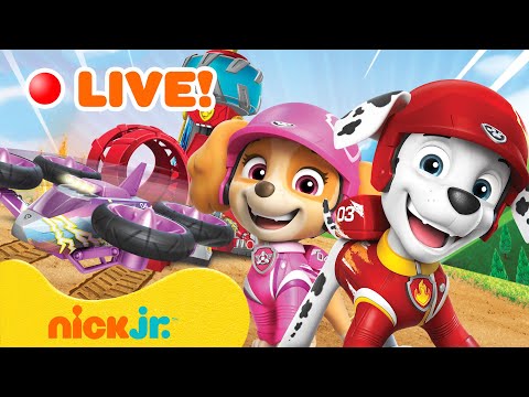 🔴 LIVE: PAW Patrol Rescue Wheels Adventures! w/ Marshall & Skye 🚗 | Nick Jr.