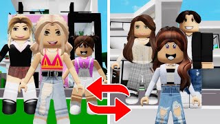 FAMILY SWAP WITH MY FRIEND!! **BROOKHAVEN ROLEPLAY** | JKREW GAMING