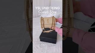 SAINT LAURENT SUNSET BAG UNBOXING☀️ #saintlaurent #ysl #aesthetic #shorts #shortsvideo #unboxing