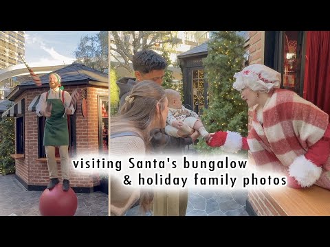 visiting Santa's bungalow & holiday family photos | VLOGMAS DAY 3