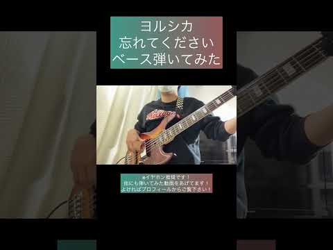 忘れてください / ヨルシカ 【ベース弾いてみた】 #shorts #ベース #ベース弾いてみた #bass #basscover #ヨルシカ