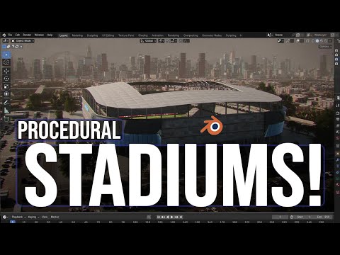 Blender Procedural Stadiums Is Here!