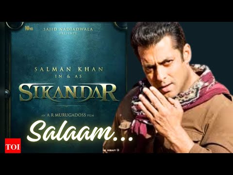 Salman Khan Song 'SIKANDAR KA SALAAM" | Sikandar Movie Song | Salman Khan | Rashmika | New Film Song