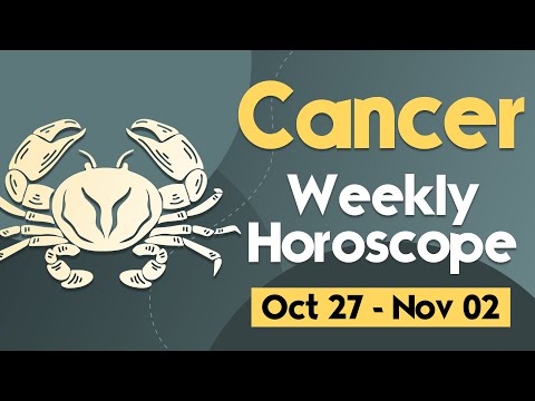 Cancer Weekly Horoscope: October 27 to November 02, 2024