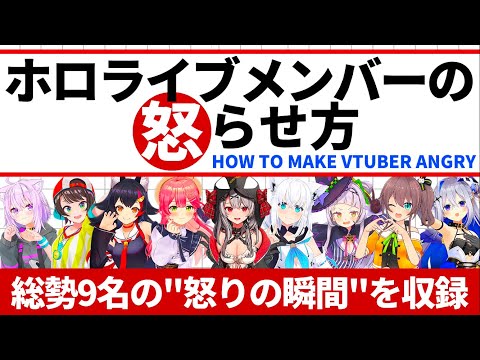 ホロメン達がブチギレ!?『ホロライブメンバーを怒らせる方法③』(更新Ver.)【ホロライブ切り抜き/さくらみこ/大空スバル/沙花叉クロヱ/白上フブキ/大神ミオ/紫咲シオン/猫又おかゆ/天音かなた】