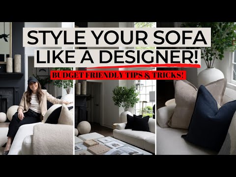 STYLE YOUR PILLOWS Like a DESIGNER! | SOFA STYLING HACKS | INTERIOR DESIGN