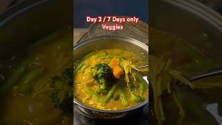 Challenge Eating only Veggies 7Days! #challengeaccepted #Shorts #foodchallenge