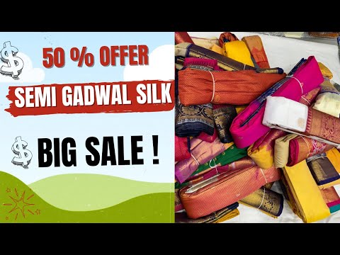 Gadwal silk sarees below 3000 || silk gadwal saree