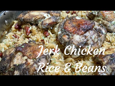 One Pan Jerk Chicken w/ Rice & Peas | How to Make Jerk Chicken | Pinterest Recipe