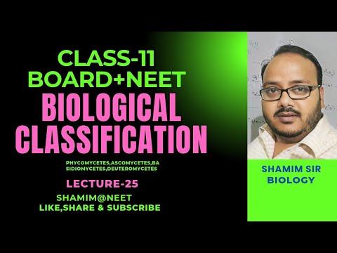 L-25|Kingdom Fungi|Biological Classification Class 11|shamim@neet